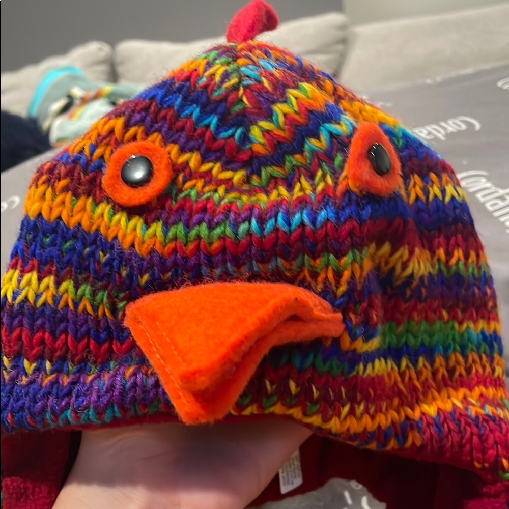 Colorful Knit Kids Hat